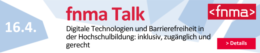 Werbebanner zum fnma Talk